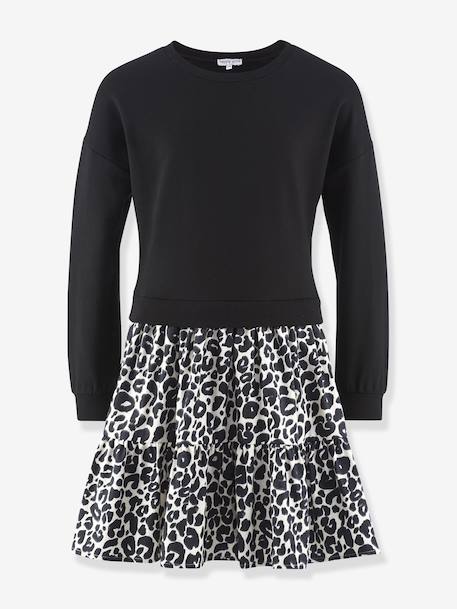 Fille-Robe avec jupe léopard fille Happy Girls