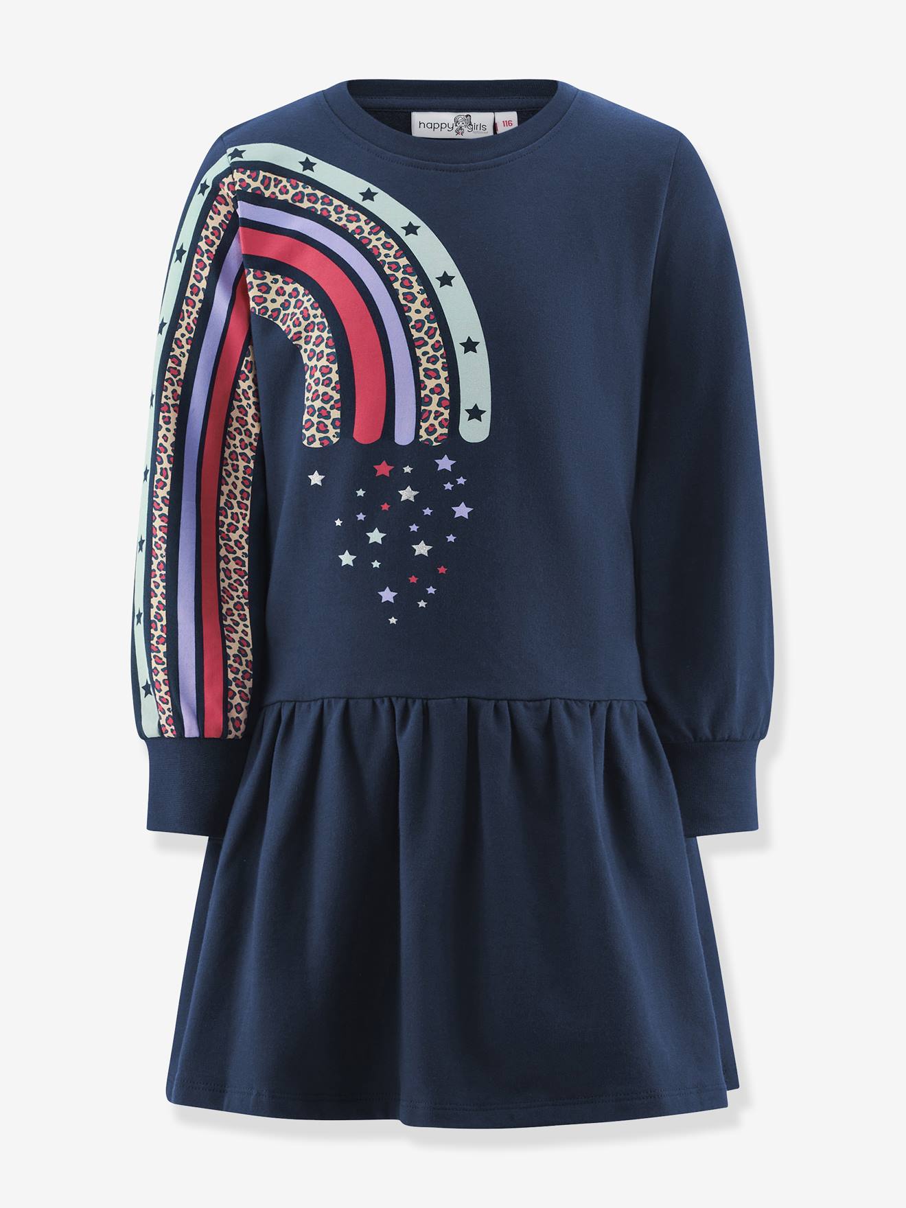 Robe arc-en-ciel fille Happy Girls marine