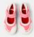 Ballerines fille cuir peu path Blanc naturel+Rose pastel 8 - vertbaudet enfant 
