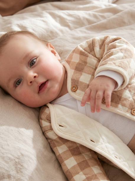 Bébé-Pull, gilet, sweat-Gilet matelassé naissance