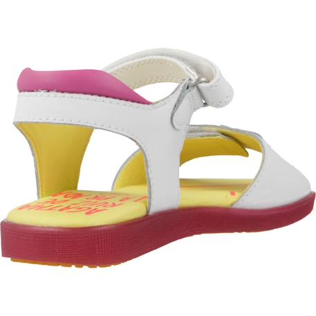 Sandales fille été Blanc blanco+Rose rosy 3 - vertbaudet enfant 