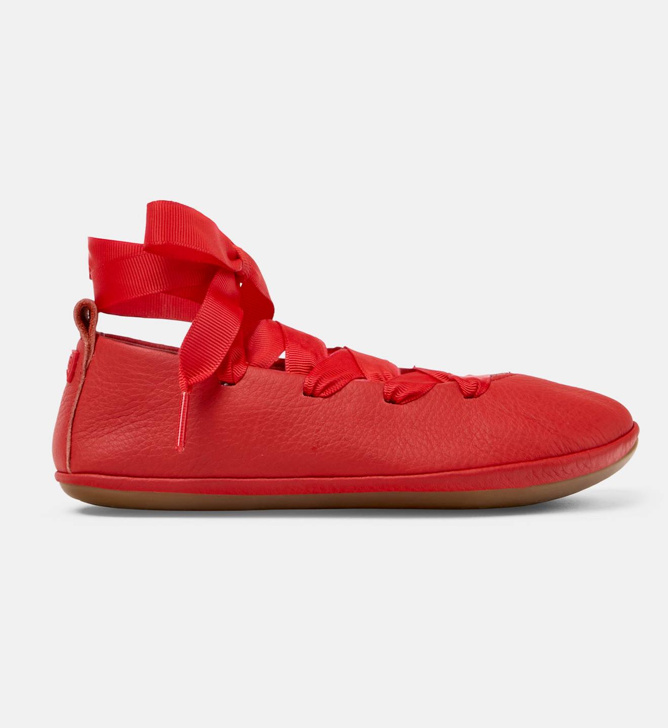 Ballerines Fille Cuir Right Kids Rouge Moyen