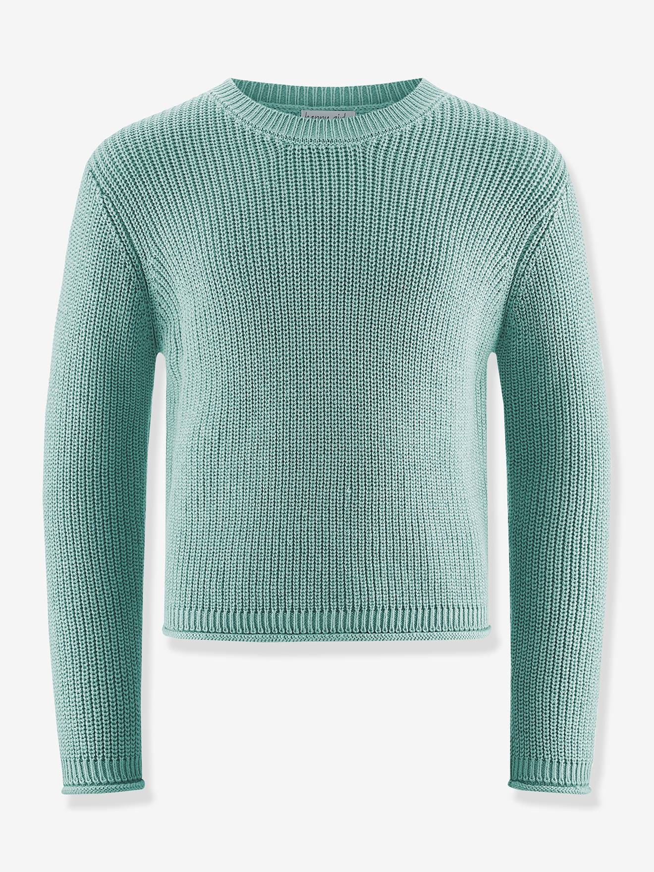 Pull fille Happy Girls vert sauge Pull fille Happy Girls vert sauge