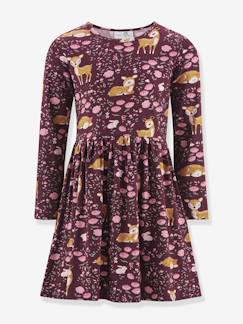 -Robe avec biches et fleurs fille Happy Girls