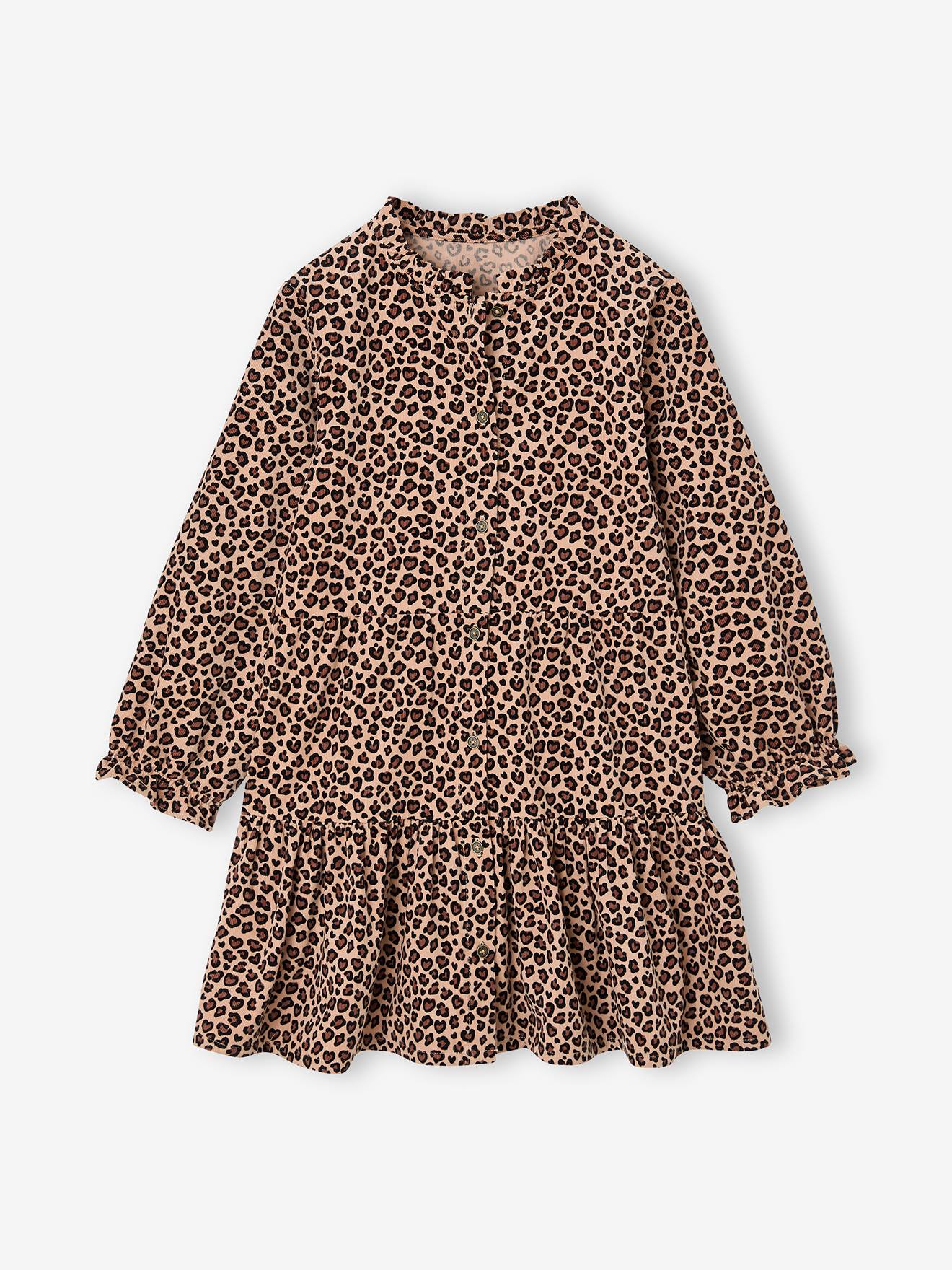 Robe fille manches longues camel 26$