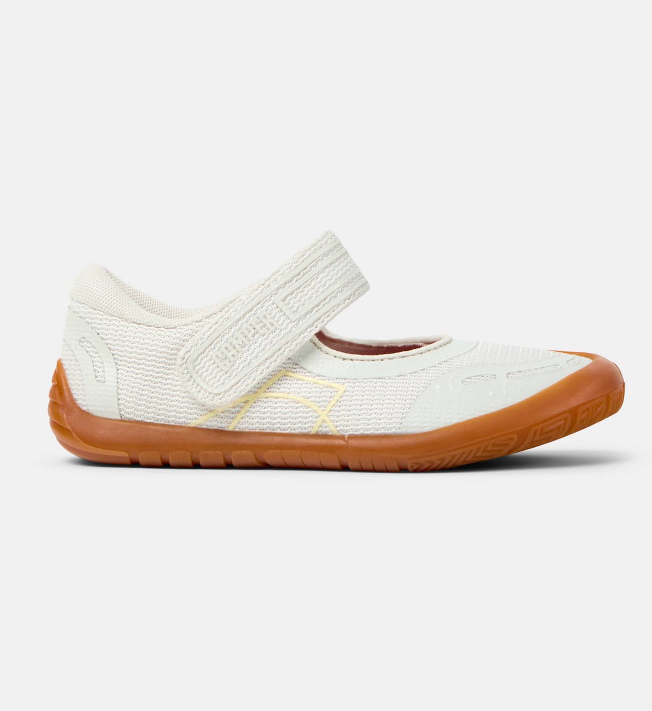Ballerines Fille Cuir Peu Path Blanc Naturel Ballerines Fille Cuir Peu Path Blanc Naturel