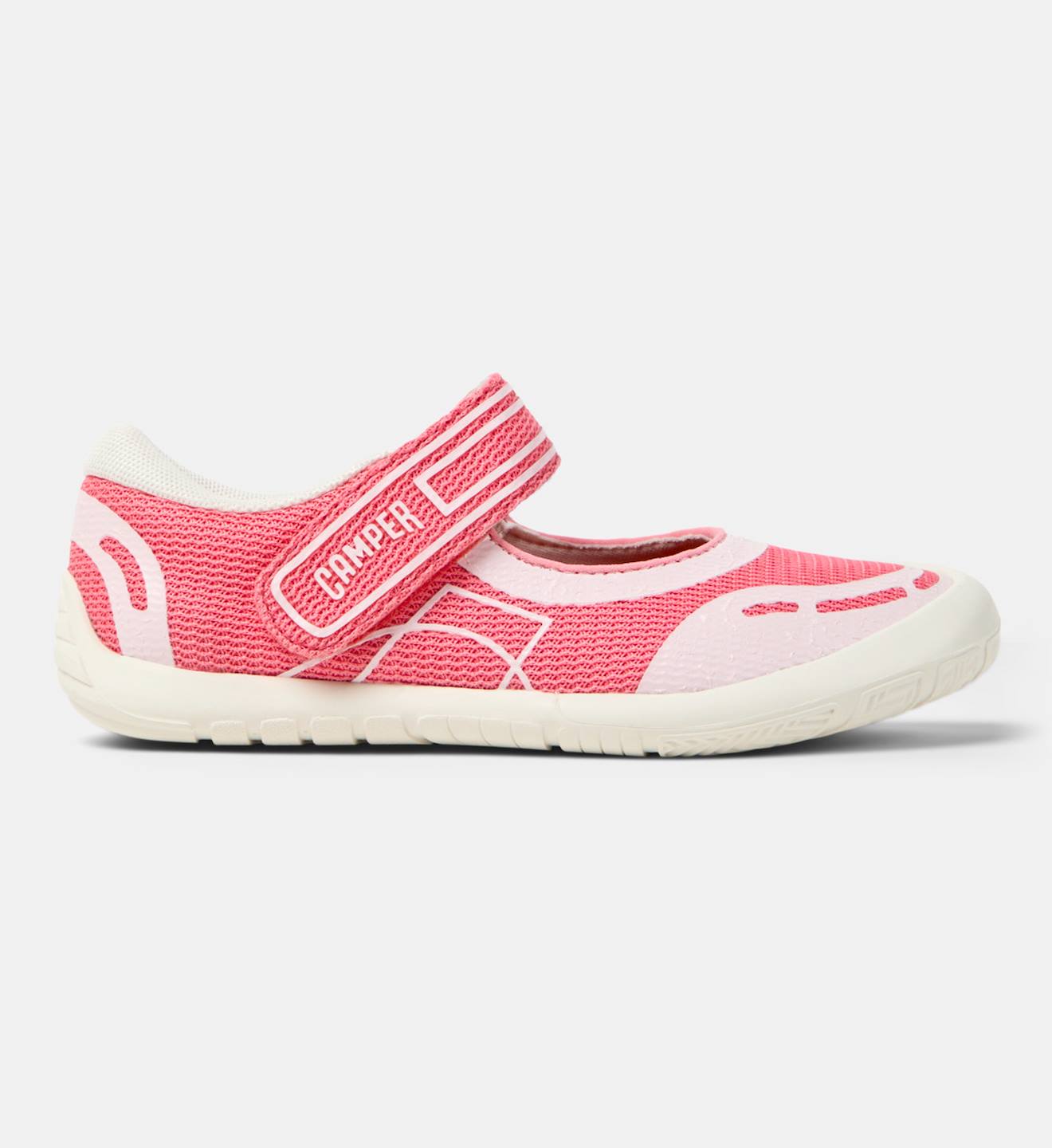 Ballerines Fille Cuir Peu Path Rose Pastel Ballerines Fille Cuir Peu Path Rose Pastel