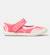 Ballerines fille cuir peu path Blanc naturel+Rose pastel 6 - vertbaudet enfant 