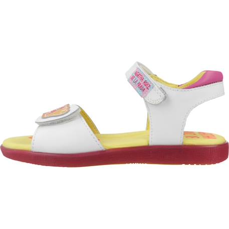 Sandales fille été Blanc blanco+Rose rosy 2 - vertbaudet enfant 