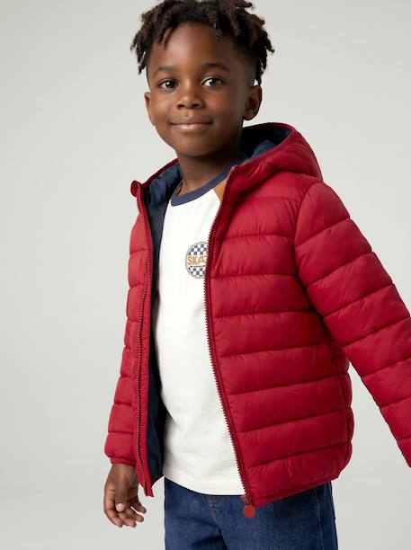 Garçon-Manteau-Doudoune-Doudoune garçon légère à capuche 