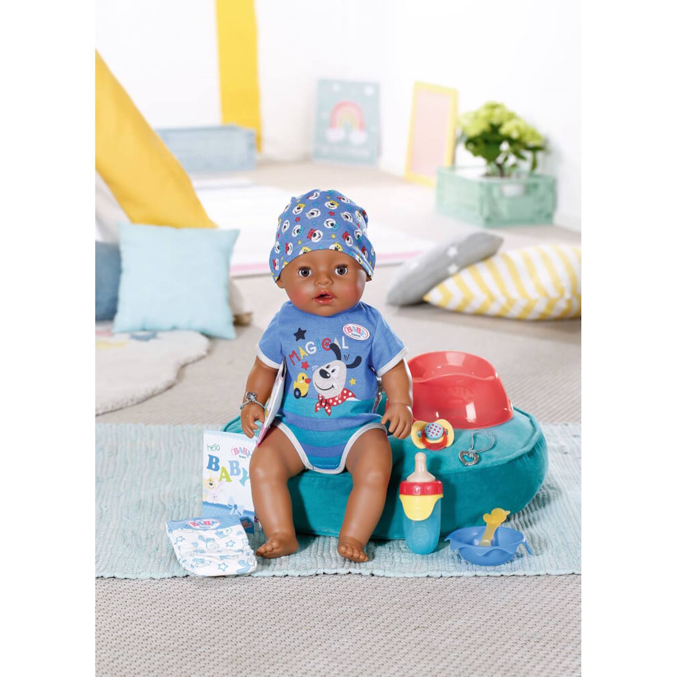 Baby Born Poupée Magic Boy Garçon Doc 43 Cm Multicolore