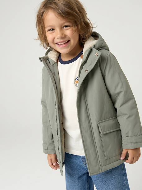 Garçon-Manteau-Blouson, parka-Parka garçon 3 en 1 blouson amovible