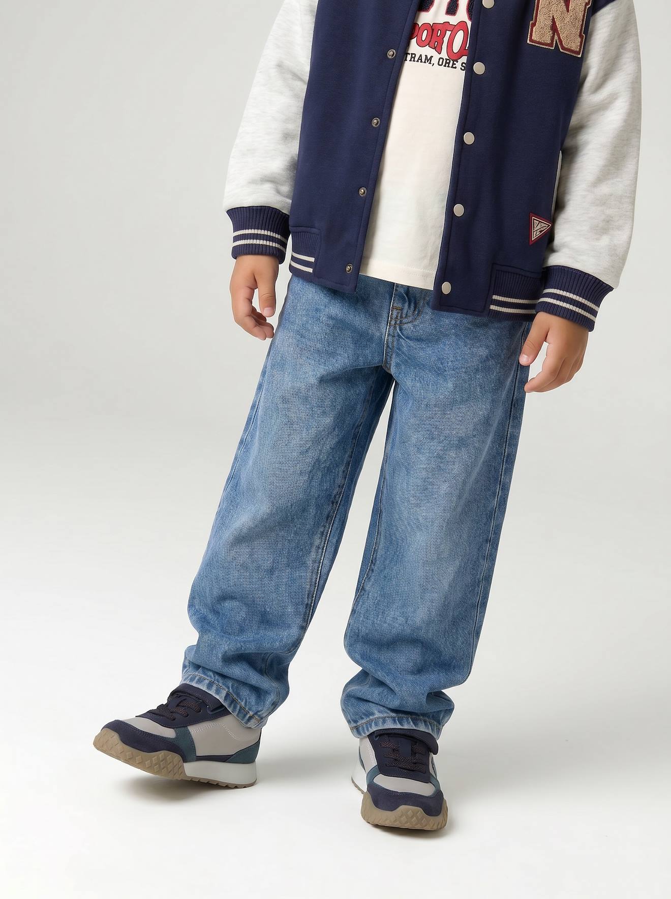 Jean loose morphologie medium double stone