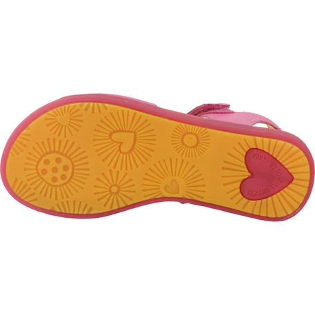 Sandales fille été Blanc blanco+Rose rosy 12 - vertbaudet enfant 