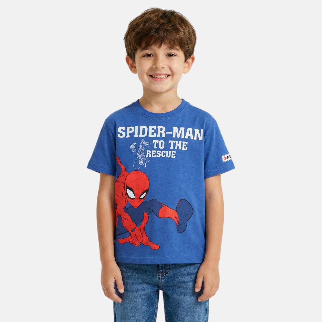T-shirt Manches Courtes Garon Avec Personnage Spiderman Marine 10 €