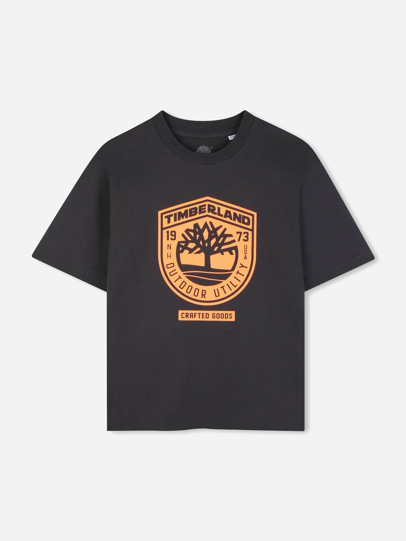 T-shirt Garçon Col Rond Noir