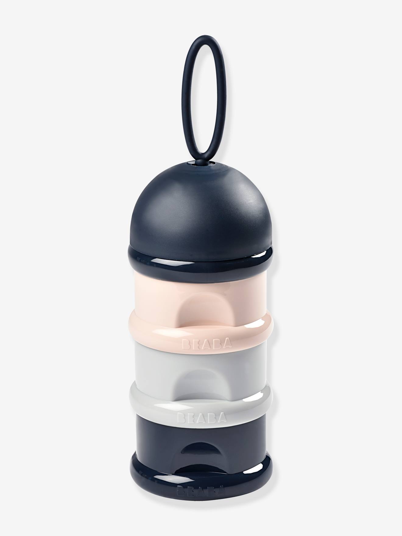 Boîte doseuse de lait marine/ gray/ pink (Béaba) - Image 1