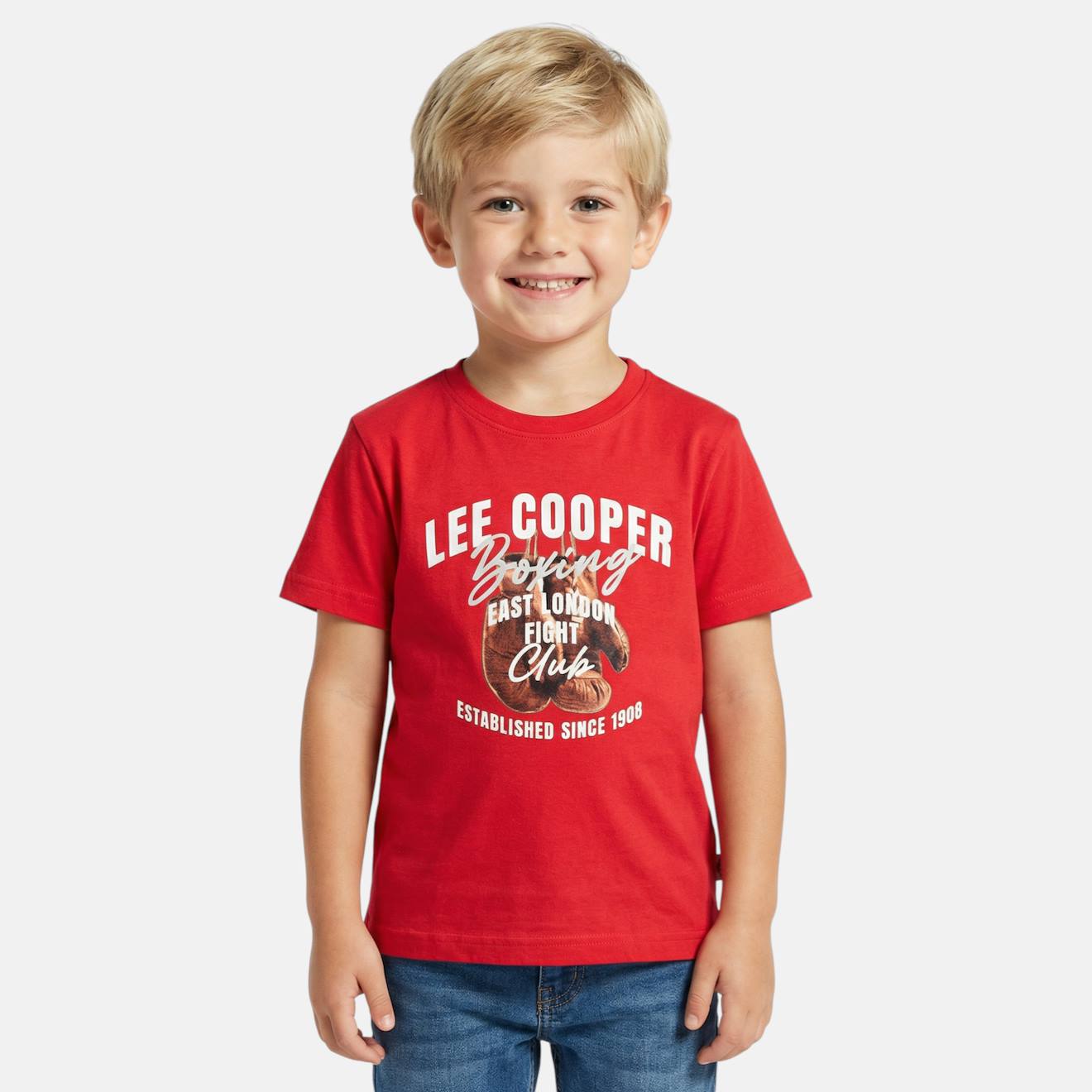 T Shirt Garçon Manches Courtes Imprimé Rouge T Shirt Garçon Manches Courtes Imprimé Rouge