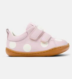 Chaussures-Chaussures bébé 17-26-Baskets fille cuir PEU CAMI