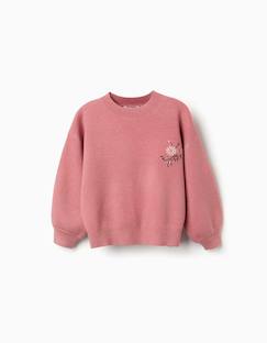 Pull en maille avec fleurs brodées  - vertbaudet enfant