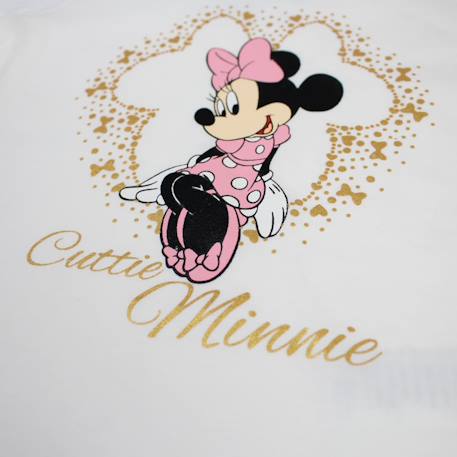 T-shirt enfant manches courtes blanc motif personnage minnie Blanc+Rouge 4 - vertbaudet enfant 