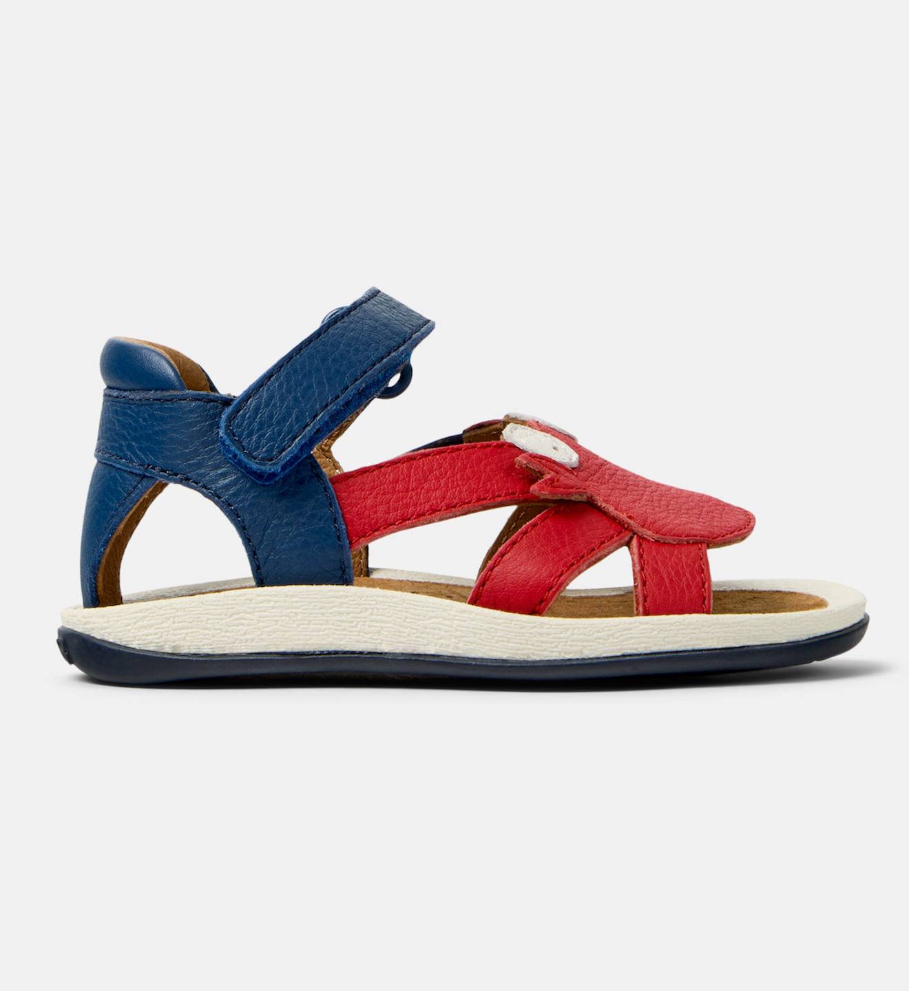 Sandales Cuir Bicho Fw Twins Rouge Bleu Sandales Cuir Bicho Fw Twins Rouge Bleu