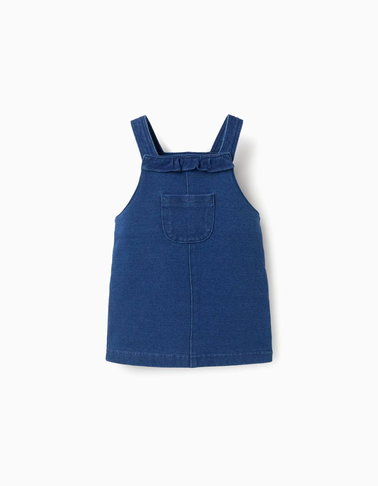 Robe Salopette En Jean Avec Volants Bleu 26 €