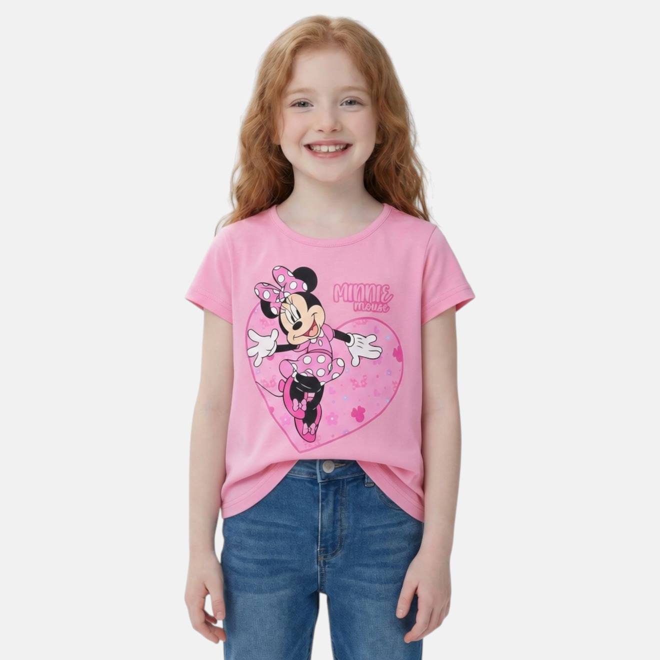 T-shirt Enfant Imprimé Minnie Rose