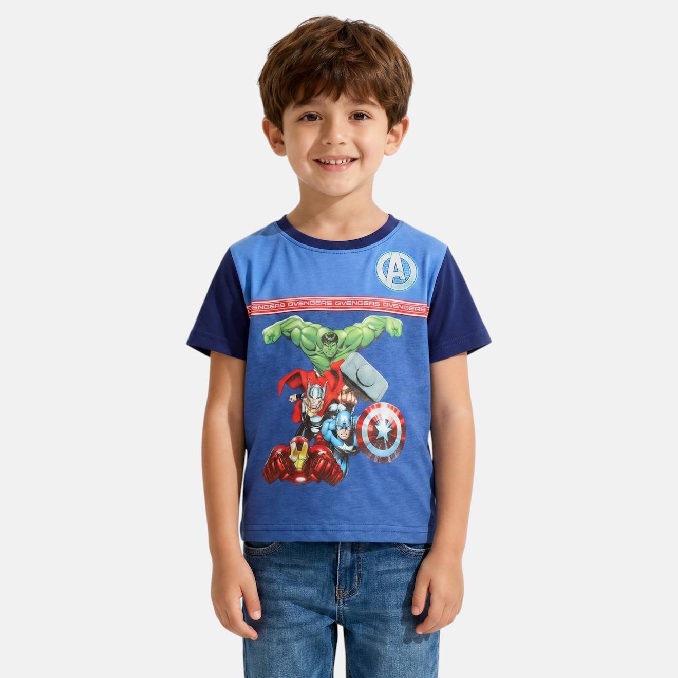 T-shirt Manches Courtes Garon Avec Imprim Avengers Marine 9 €