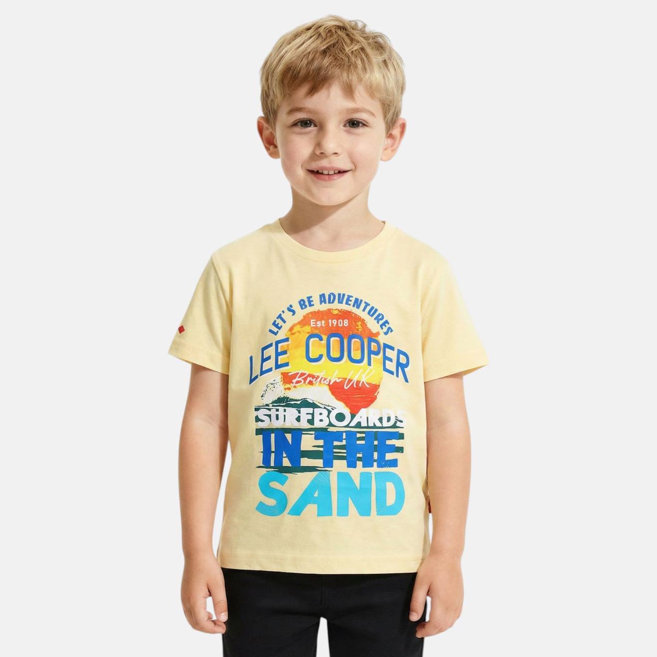 T-shirt Manches Courtes Garon Avec Dessin Color Jaune 8 €