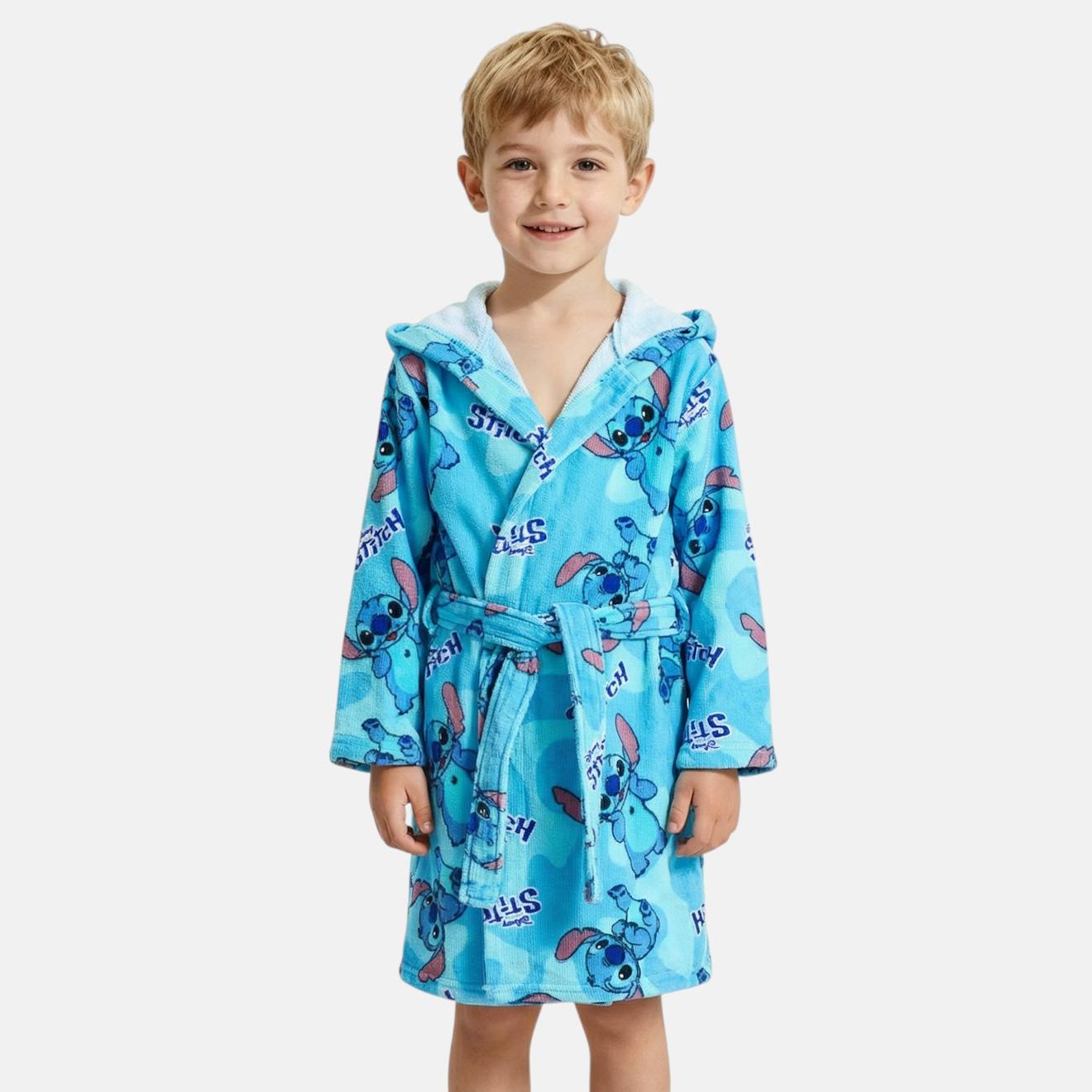 Peignoir Garon Lilo Stitch Bleu 19$