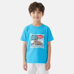 -T-shirt manches courtes garçon avec imprime ocean