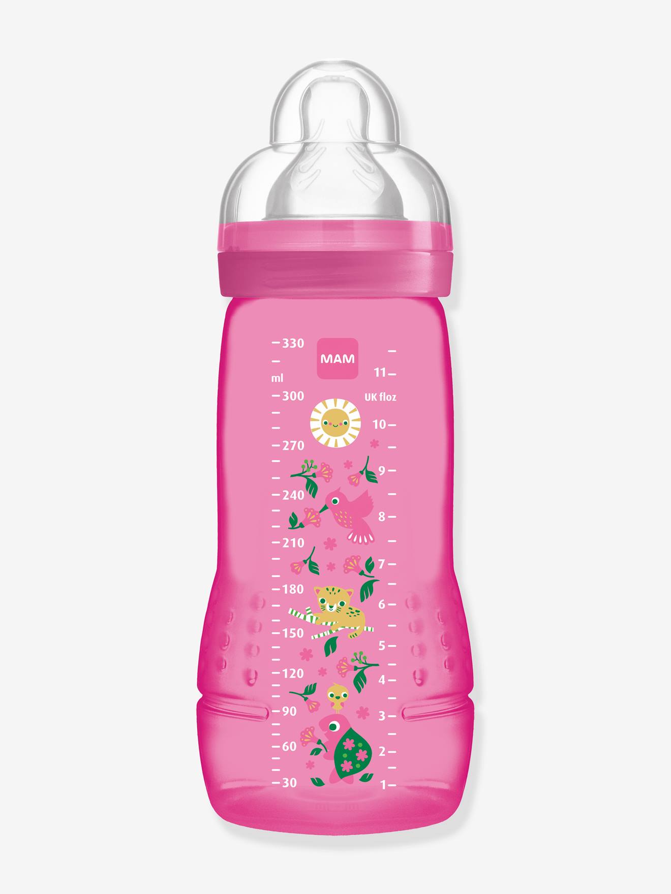 Biberon 330 ml MAM Easy Active 2e âge Fairy Tale rose