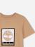 T-shirt  garçon col rond Marron clair+Vert 3 - vertbaudet enfant 