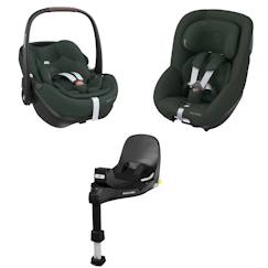 Puériculture-Siège-auto-Groupe 0 +/1(de 0 à 18 kg) 0-4 ans-Pack cosi pebble pro 2 + pearl 360 pro 2 + embase familyfix 360 pro