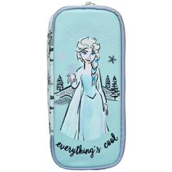 Trousse zippée tissu toile avec imprimé elsa la reine des neiges  - vertbaudet enfant