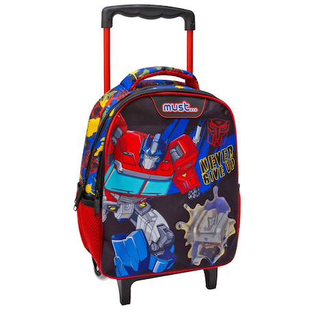 Garçon-Trolley cartable préscolaire transformers epic play poignée télescopique et roues