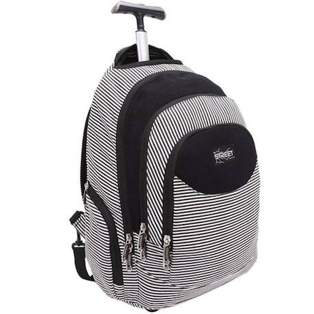 Garçon-Sac à dos trolley street rayé et 47 cm