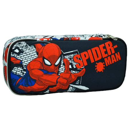 Garçon-Trousse ovale textile spider-man