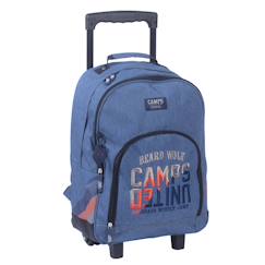 -Sac à roulettes toile camps boy beard wolf 43 cm