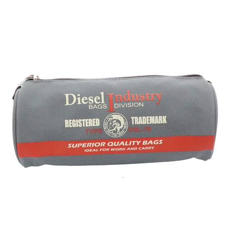 Garçon-Accessoires-Trousse cylindrique en canvas imprimé diesel industry