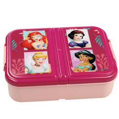 Puériculture-Repas-Vaisselle, coffret repas-Boîte repas enfants disney princess 3 compartiments 17 cm à rabat