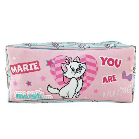 Fille-Accessoires-Fourniture scolaire-Trousse en toile imprimée marie disney 1 compartiment