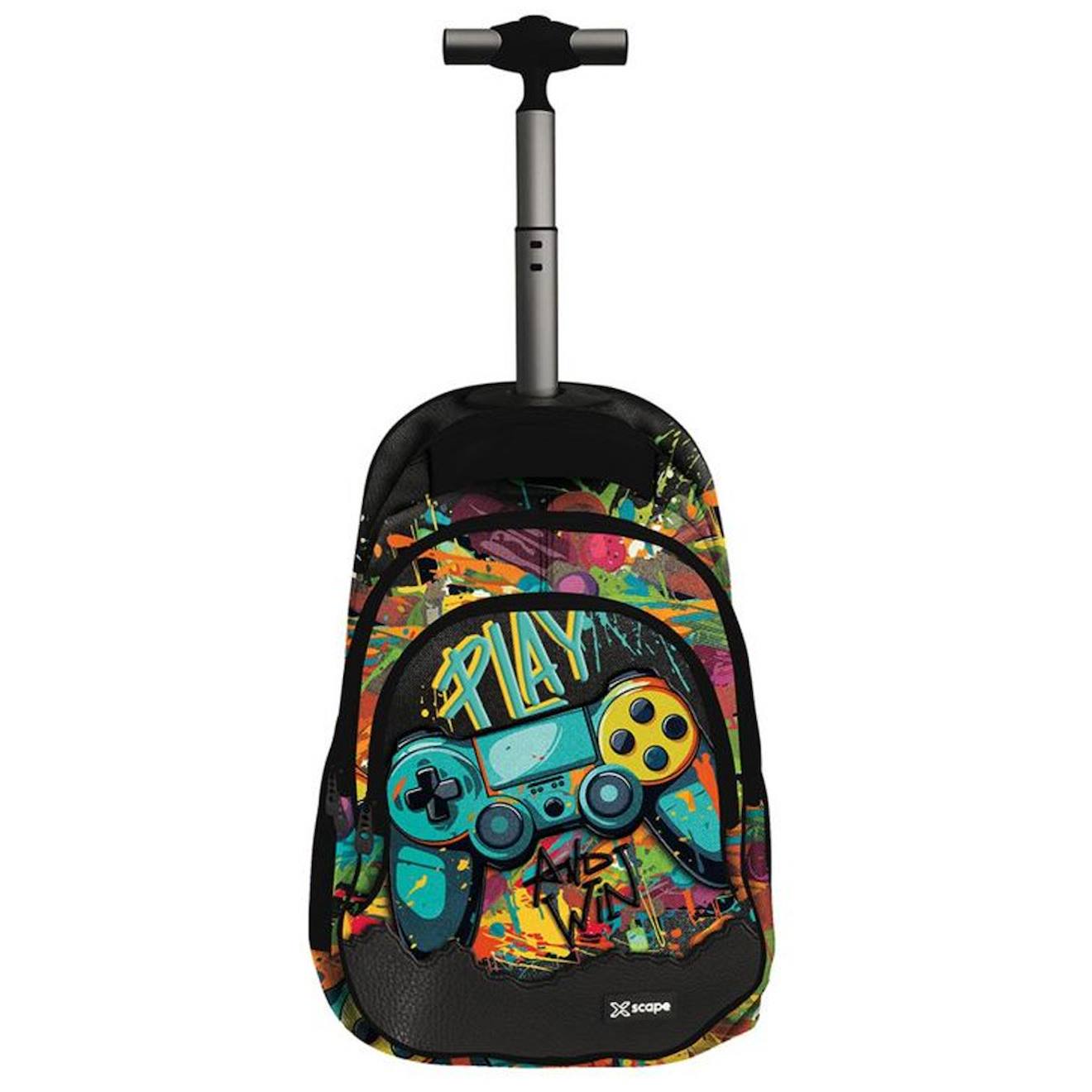 Sac À Dos À Roulettes Gaming Cmp 44 Cm 2 Compartiments Zippés Noir / Multicolore / Gris
