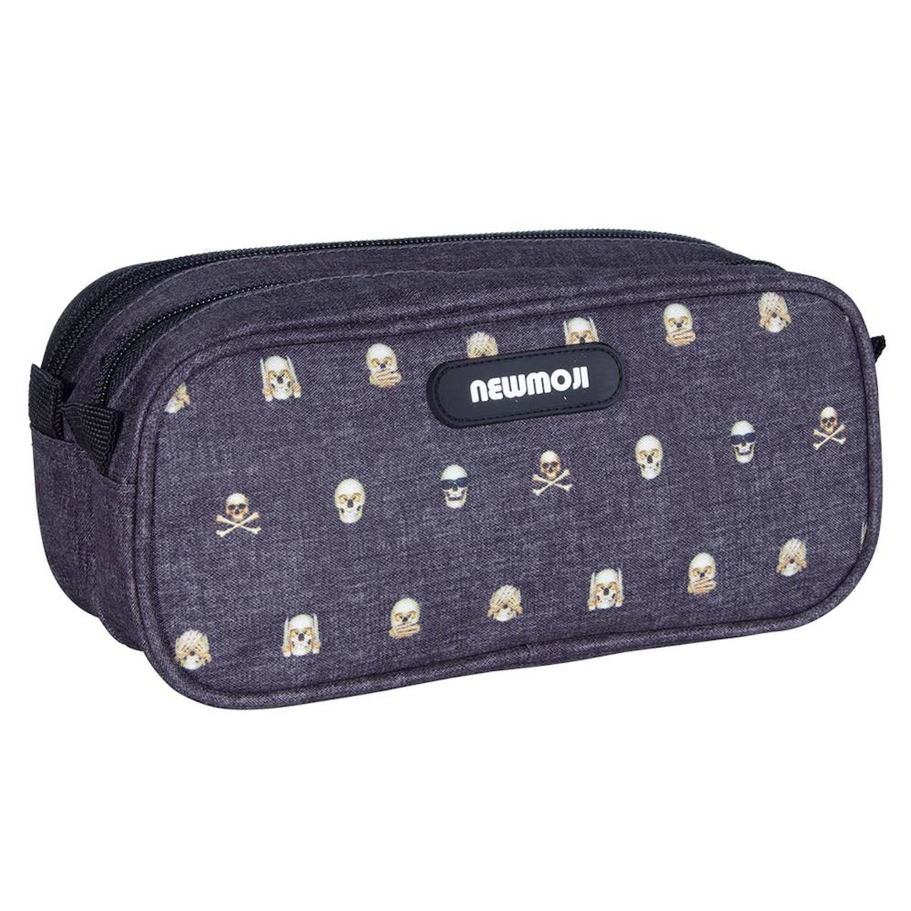 Trousse Crayons Double Zip Newmoji Crne 22 Cm Rectangulaire Bleu Gris Anthracite Gri 14 €