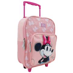-Sac à dos à roulettes minnie motif nœuds pour lécole primaire39 cm