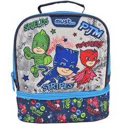 Puériculture-Repas-Vaisselle, coffret repas-Sac goûter isotherme pyjamasques 24 cm sac déjeuner