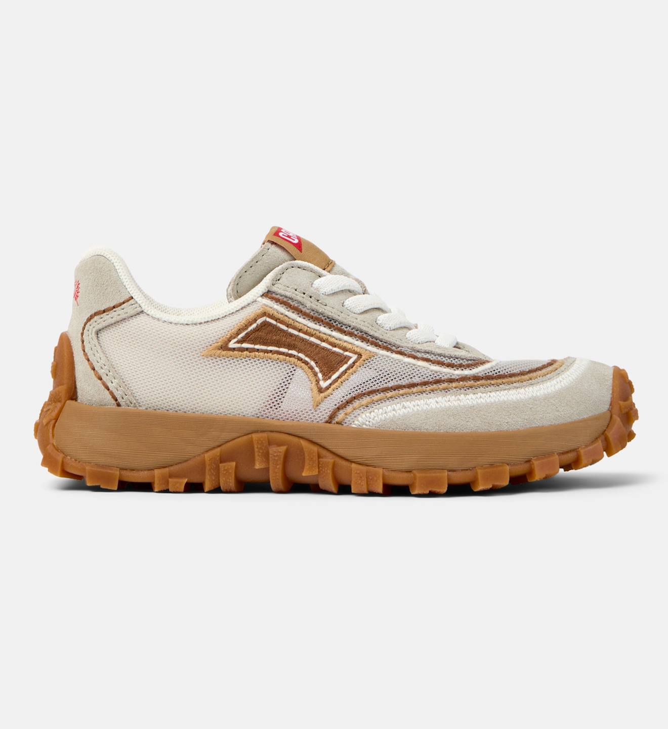 Baskets Cuir Drift Trail Kids Twins Beige Clair