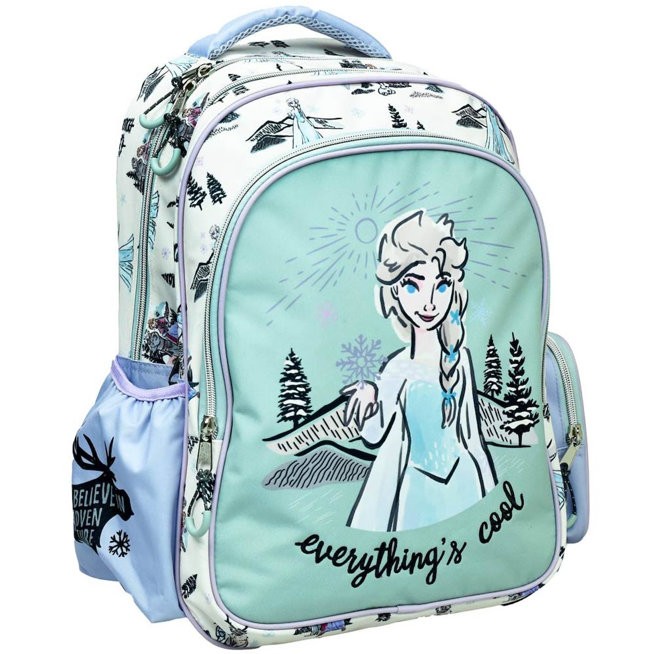 Sac À Dos La Reine Des Neiges Elsa Everythings Cool 43 Cm Blanc / Vert / Clair / Bleu