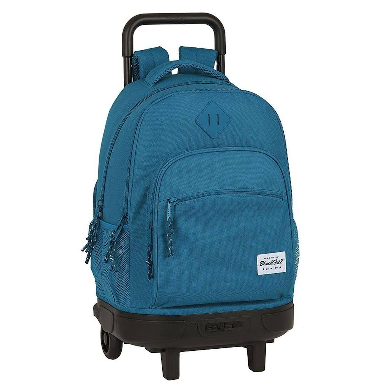 Sac À Dos À Roulettes Blackfit 8 Colors 45 Cm Trolley Haut De Gamme Bleu Vert